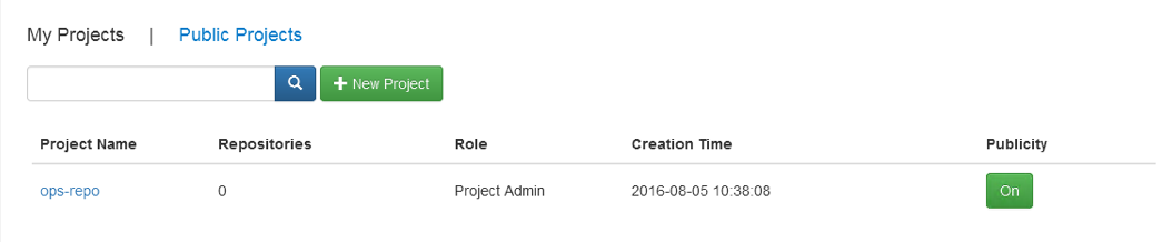 harbor - new proj created