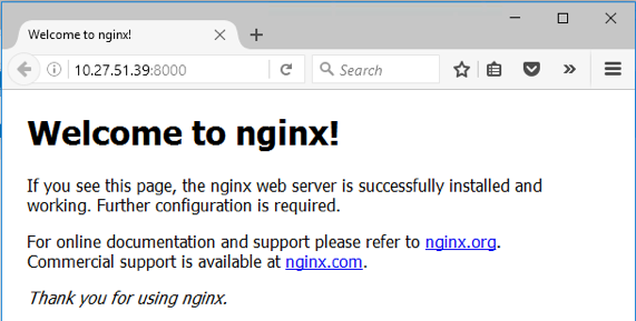 welcome to nginx